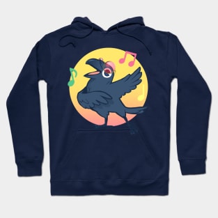 Rose Coloured Glasses Crow Hoodie